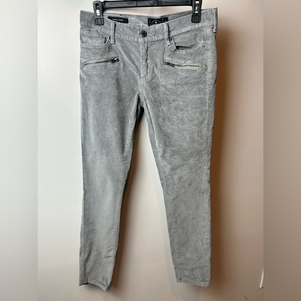 Lucky Brand Gray Corduroy Skinny Pants